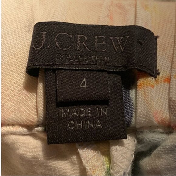 J. Crew Collection Floral Cropped Pants - Picture 8 of 9